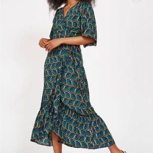 Silk and Salt wrap dress, medium, worn once